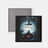 Herfst Halloween Party "trick or treat" grappige k Magneet (Voorkant / Achterkant)