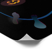 Herfst Halloween Party "trick or treat" grappige k Poster (Hoek)