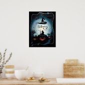 Herfst Halloween Party "trick or treat" grappige k Poster (Keuken)