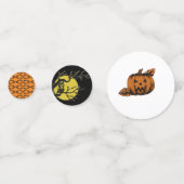 Herfst/Halloween/pompoen Confetti (Achterkanten)