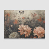 Herfst Halloween Pompoen met Bloemen Decoupage Tissuepapier (Voorkant)