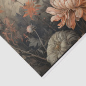 Herfst Halloween Pompoen met Bloemen Decoupage Tissuepapier (Detail)