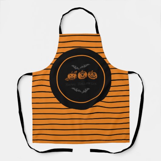Herfst/Halloween/pompoen Schort (Voorkant)