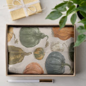 Herfst Halloween Pompoen Vintage Tissuepapier (Geschenk)