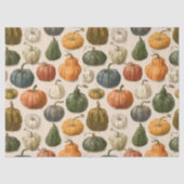 Herfst Halloween Pompoen Vintage Tissuepapier (Voorkant)