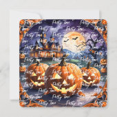 Herfst Halloween Populair Pompoen Collectie Kaart (Voorkant)