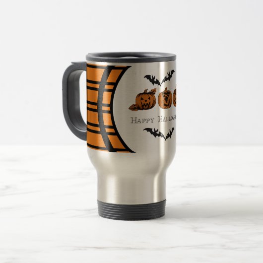 Herfst/Halloween/pumpkin Travel Mug Reisbeker (Voorkant links)