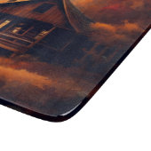 Herfst/Halloween/rustieke schilderij Snijplank (Hoek)