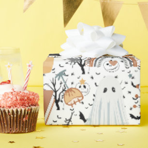 herfst Halloween spookpakpapier Cadeaupapier