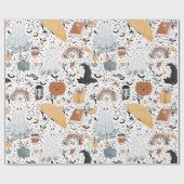 herfst Halloween spookpakpapier Cadeaupapier (Vlak)