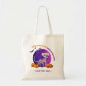 Herfst Halloween Spooky Trick or treat Canvas tas (Voorkant)