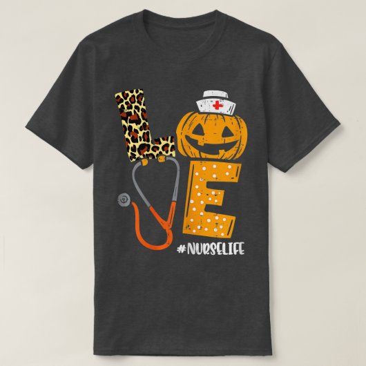 Herfst Halloween T T-shirt (Design voorkant)