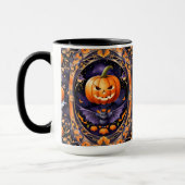 Herfst Halloween Trendy Pompoen Collectie Mok (Links)