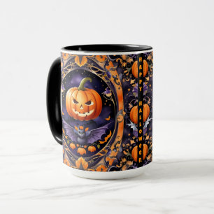 Herfst Halloween Trendy Pompoen Collectie Mok