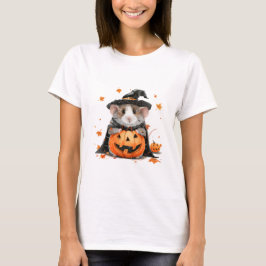 Herfst Halloween Witch Guinea Pig T-shirt