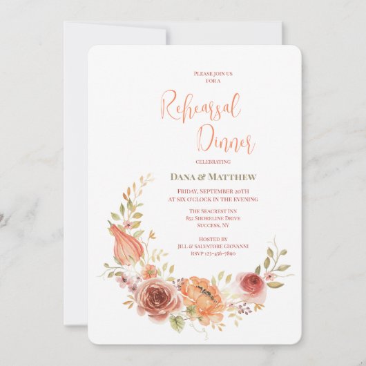 Herfst Halve Maan Uitnodiging (Voorkant)