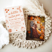 Herfst Hand getekend een beetje Cutie Pie Baby sho Kaart