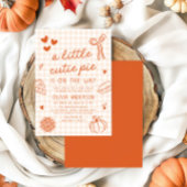 Herfst Hand getekend een beetje Cutie Pie Baby sho Kaart