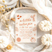 Herfst Hand getekend een beetje Cutie Pie Baby sho Kaart