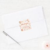 Herfst Hand getekend een beetje Cutie Pie Baby sho Vierkante Sticker (Envelop)