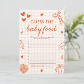 Herfst Hand getrokken Baby shower Raad het Baby-vo Kaart (Staand voorkant)