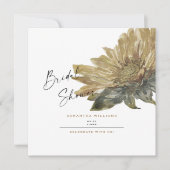 Herfst Hand Painted Sunflower Vrijgezellenfeest Sq Kaart (Voorkant)