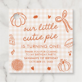 Herfst Handgetekend Een Lekker Schattig Taartje 1e Bedankjes Labels