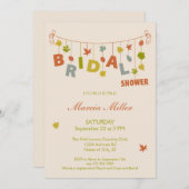 Herfst Hanging Leaves Bridal Shower Kaart (Voorkant / Achterkant)