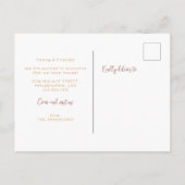 Herfst Happy Thanksgiving bij ons nieuwe thuis Aankondigingskaart (Achterkant)