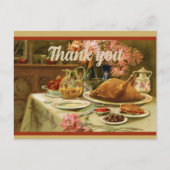  Herfst Happy Thanksgiving Turkije Briefkaart (Voorkant)