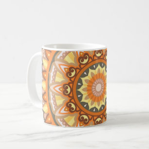 Herfst Harmonie Mandala Gezellig Herfstbladeren Pa Koffiemok