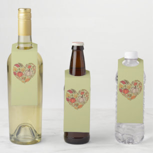 Herfst Hart Cottagecore Pompoen Hart Thanksgiving Flessenhanger