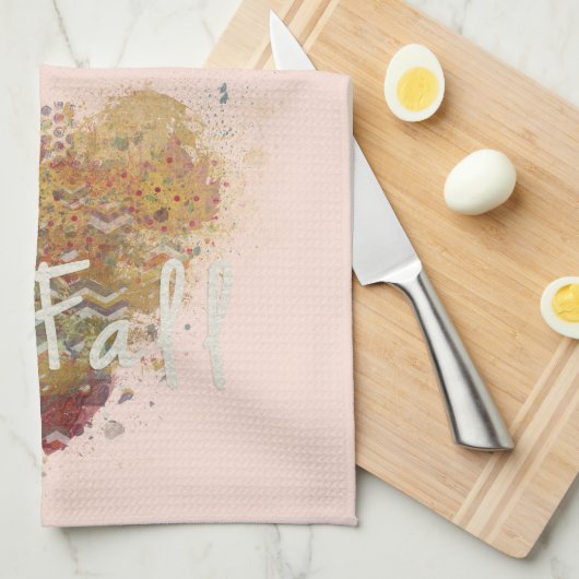 Herfst Hart Keuken Handdoek (Quarter Fold)