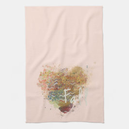 Herfst Hart Keuken Handdoek