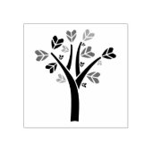 Herfst Hartboom - Herfstbladeren Wood Art Stamp Rubberstempel (Afrduk)