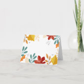 Herfst Hartelijk dank Bedankkaart (Achterkant)