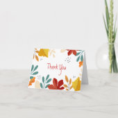 Herfst Hartelijk dank Bedankkaart (Voorkant)