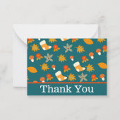 Herfst Hartelijk dank Notitiekaartje (Voorkant)