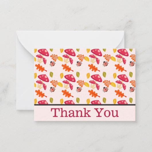 Herfst Hartelijk dank Notitiekaartje (Voorkant)