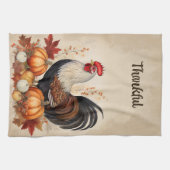 Herfst Harverst Haan Keuken Handdoek (Horizontaal)