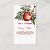 Herfst Harvest Apple Branch Floral Baby shower Informatiekaartje (Voorkant)