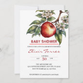Herfst Harvest Apple Branch Floral Baby shower Kaart (Voorkant)