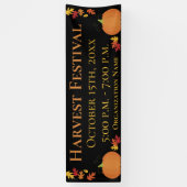 Herfst Harvest Autumn Leaves Pumpkin Festival Even Spandoek (Verticaal)