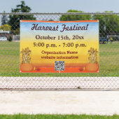 Herfst Harvest Autumn QR Code Festival Banner (Insitu)