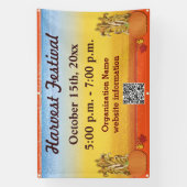 Herfst Harvest Autumn QR Code Festival Banner (Verticaal)