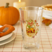 Herfst Harvest / Autumn Season Thanksgiving Pumpki Glas
