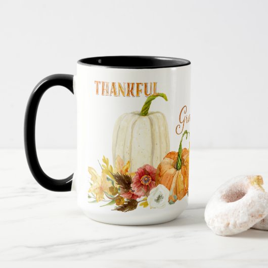 Herfst Harvest Autumn Seasonal Home Decor Waterver Mok (Met donut)