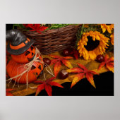 Herfst Harvest Autumn Sunflower Poster (Voorkant)