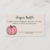 Herfst Harvest Baby shower Diaper Raffle Enclosure Informatiekaartje (Voorkant)