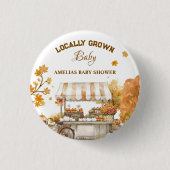 Herfst Harvest Baby shower Pinback Ronde Button 3,2 Cm (Voorkant)